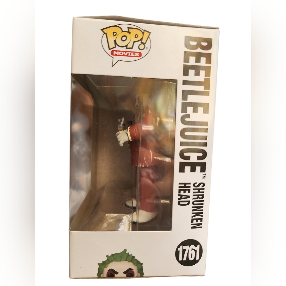 Beetlejuice Shrunken Head Funko Pop! #1761 🖤💚 - Picture 2 of 5
